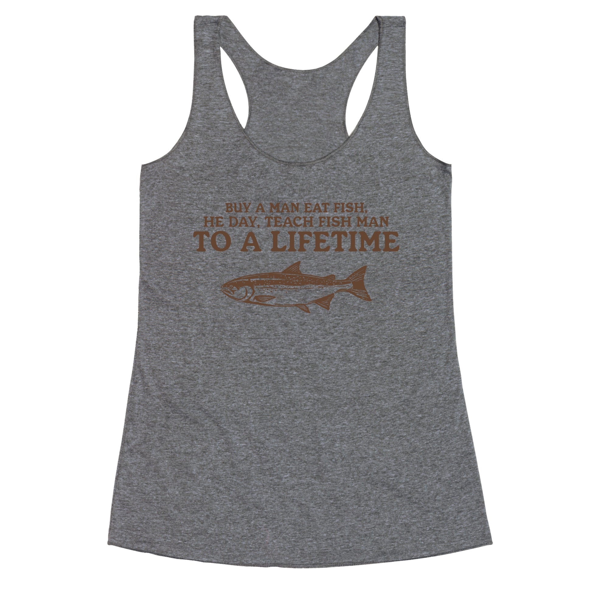 Buy A Man Eat Fish Racerback Tank