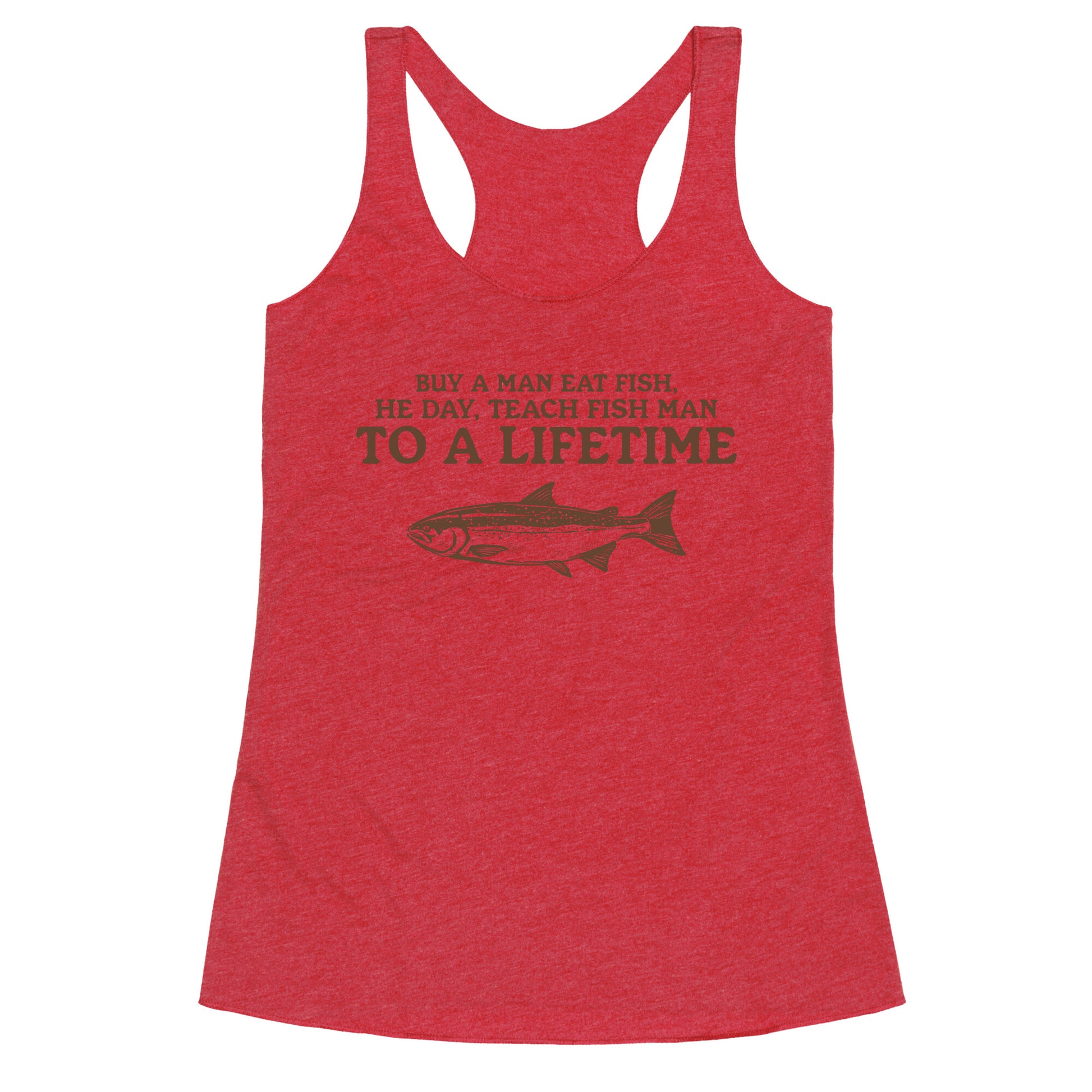 Buy A Man Eat Fish Racerback Tank