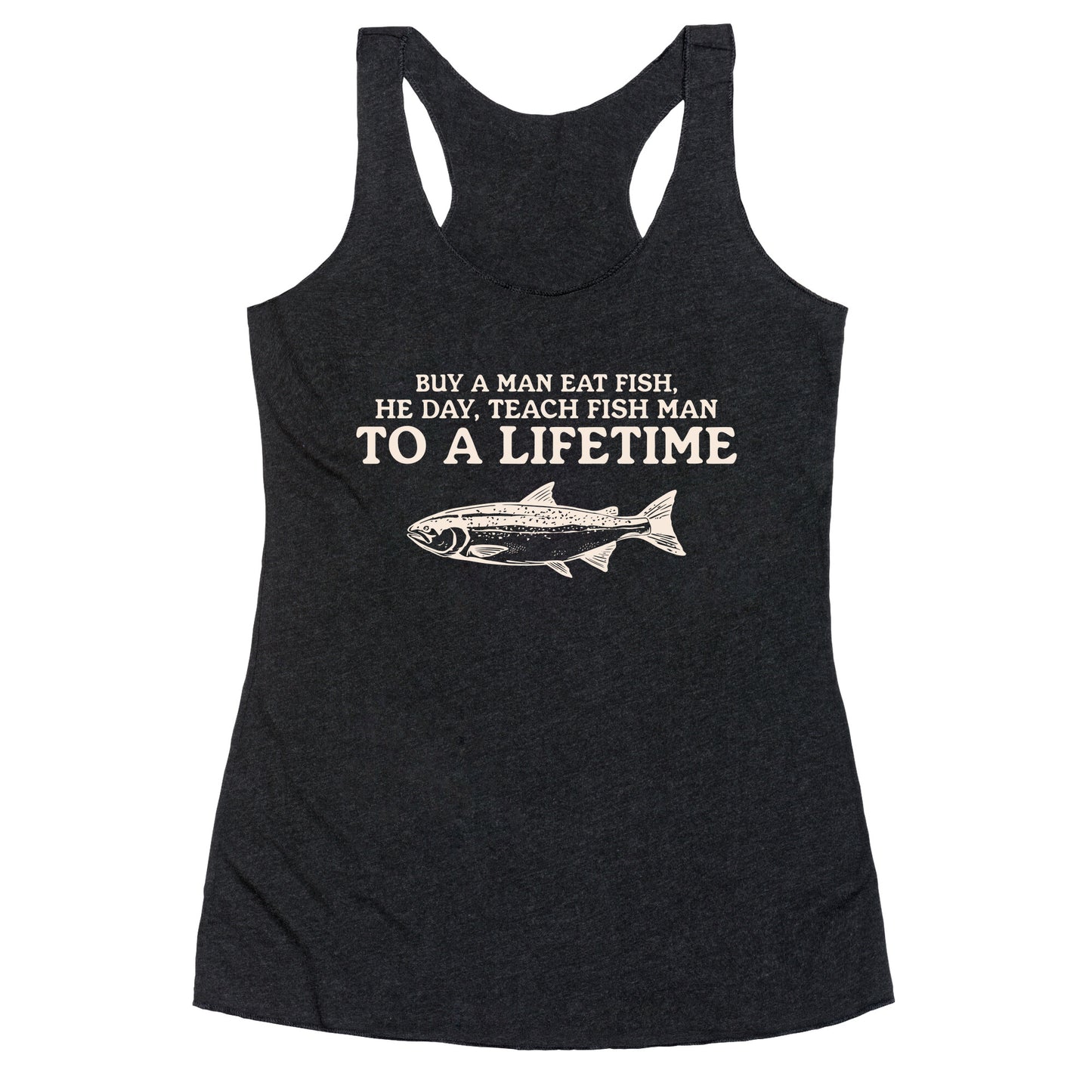 Buy A Man Eat Fish Racerback Tank