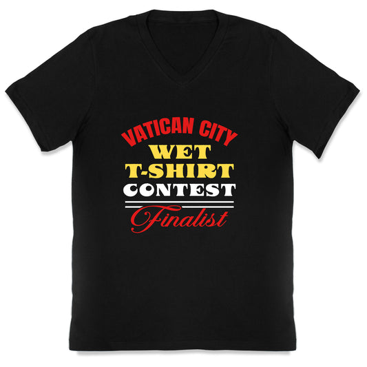 Vatican Wet T Shirt Contest V-Neck