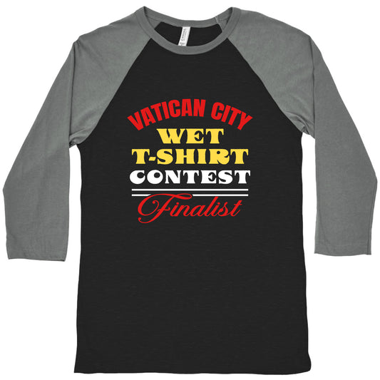 Vatican Wet T Shirt Contest Baseball Tee