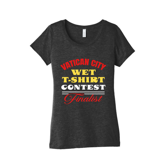 Vatican Wet T Shirt Contest Womens Triblend Tee