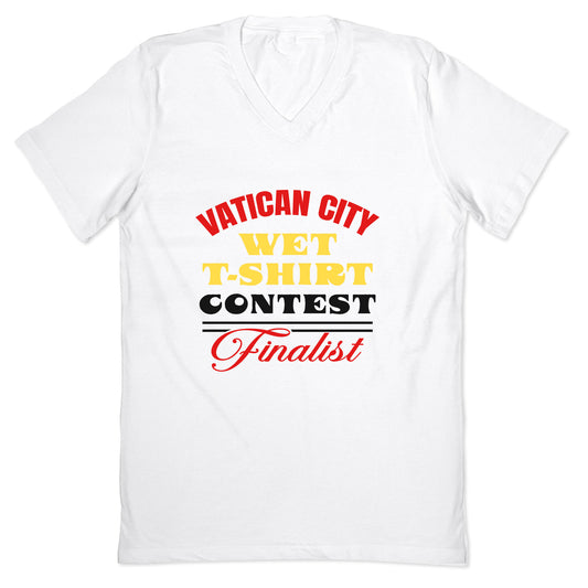 Vatican Wet T Shirt Contest V-Neck