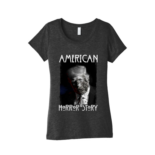 American Horror Story Trump Womens Triblend Tee