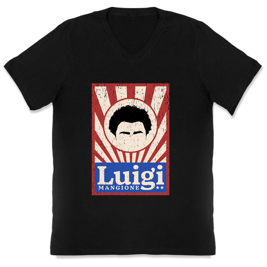 Luigi Mangione Campaign Poster V-Neck