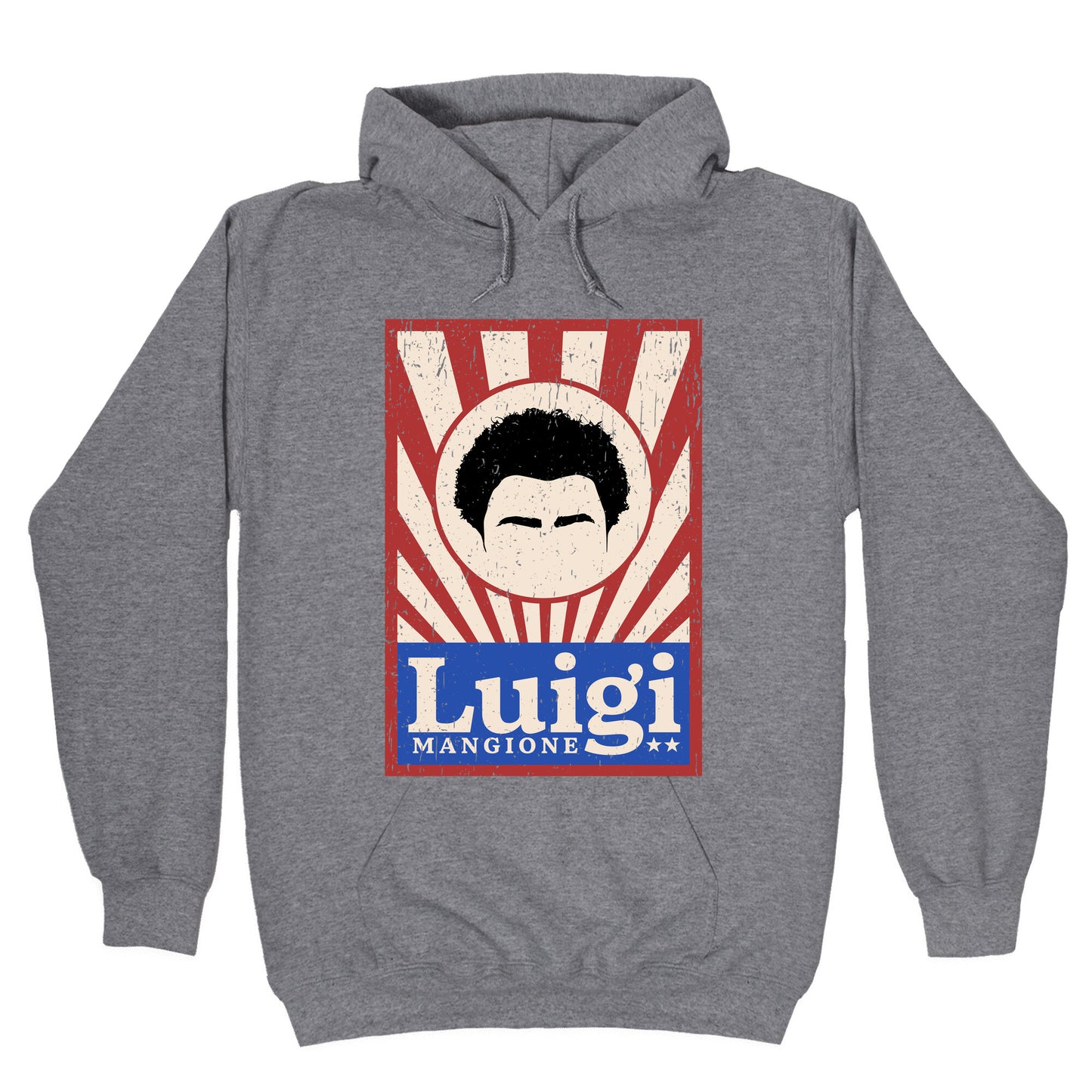 Luigi Mangione Campaign Poster Hoodie