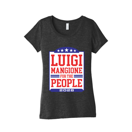Luigi Mangione For The People 2028 Womens Triblend Tee