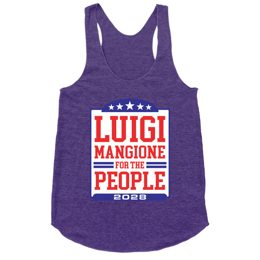 Luigi Mangione For The People 2028 Racerback Tank