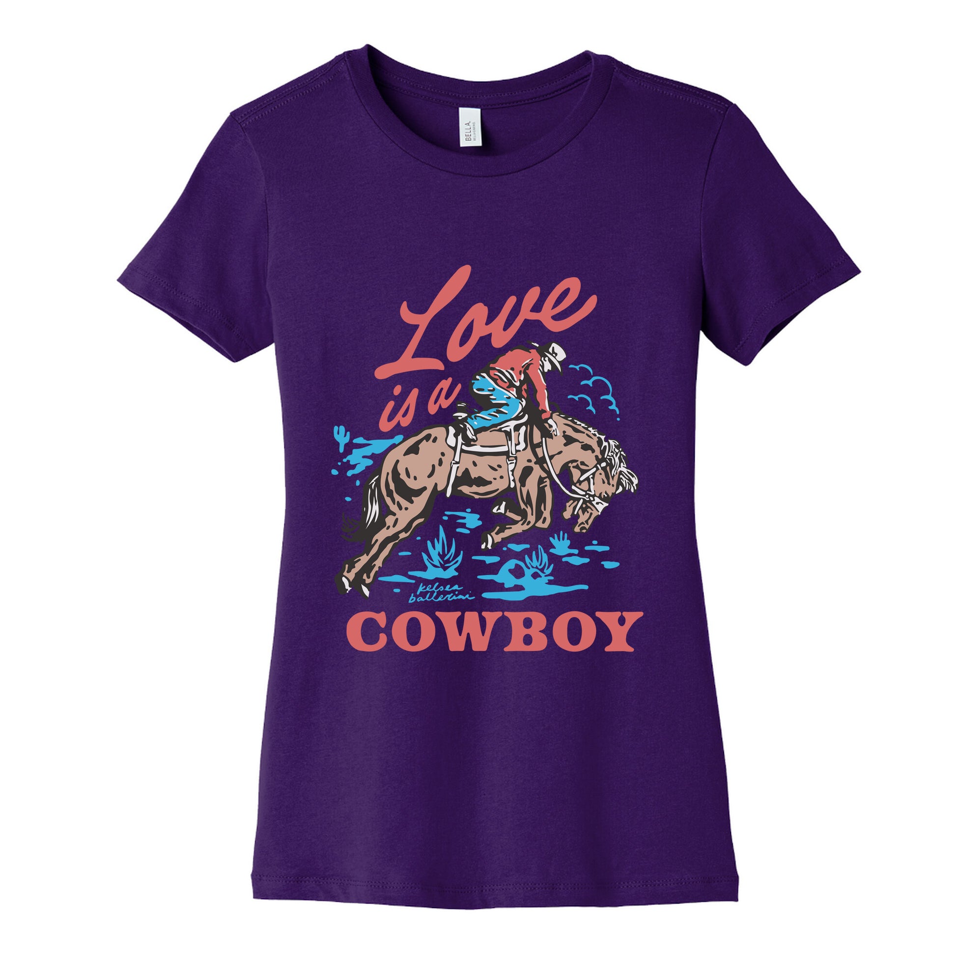 Kelsea Ballerini Love Is A Cowboy Womens Cotton Tee