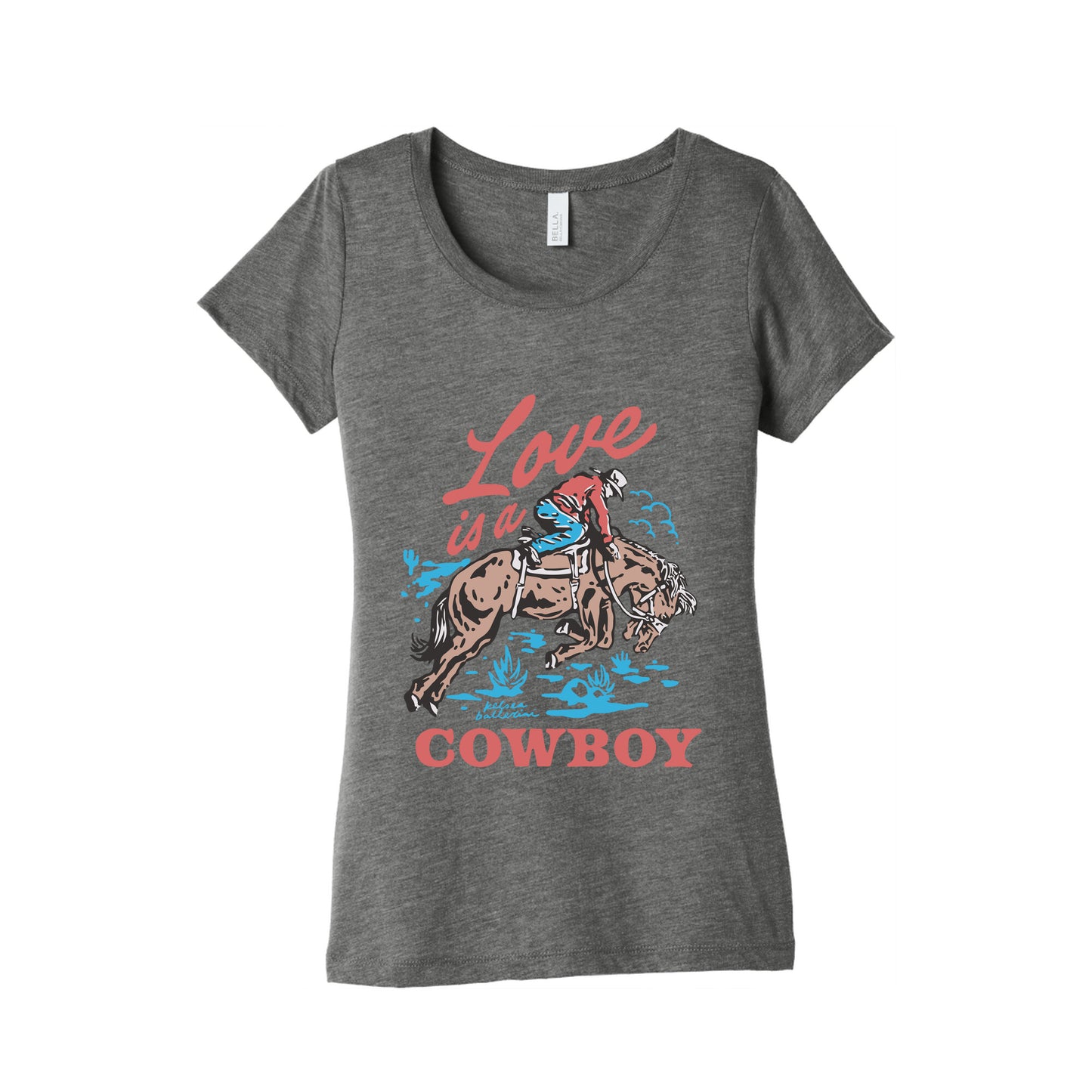 Kelsea Ballerini Love Is A Cowboy Womens Triblend Tee