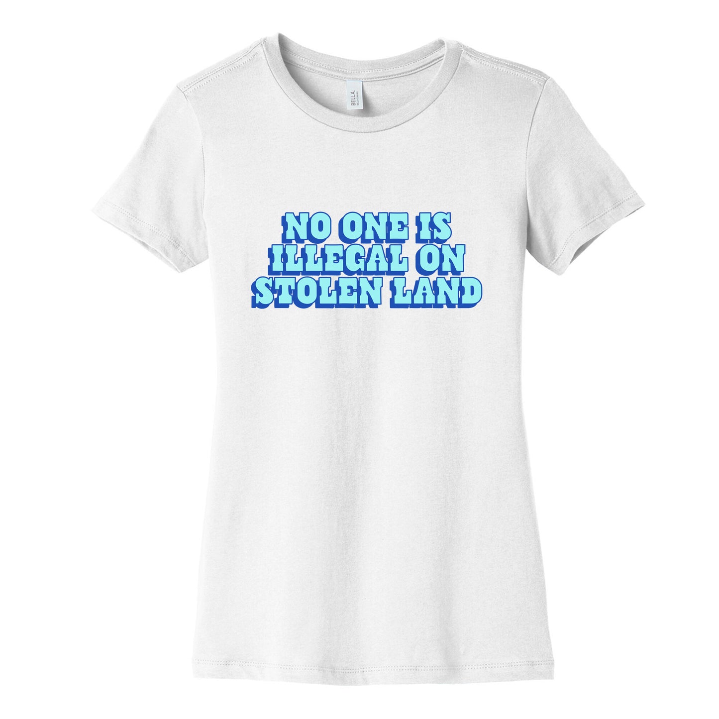 No One Is Illegal Womens Cotton Tee