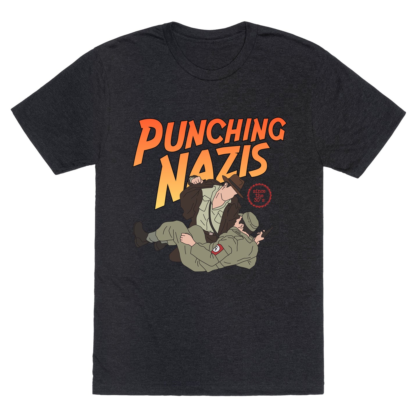 Punching Nazis Since 36 Unisex Triblend Tee
