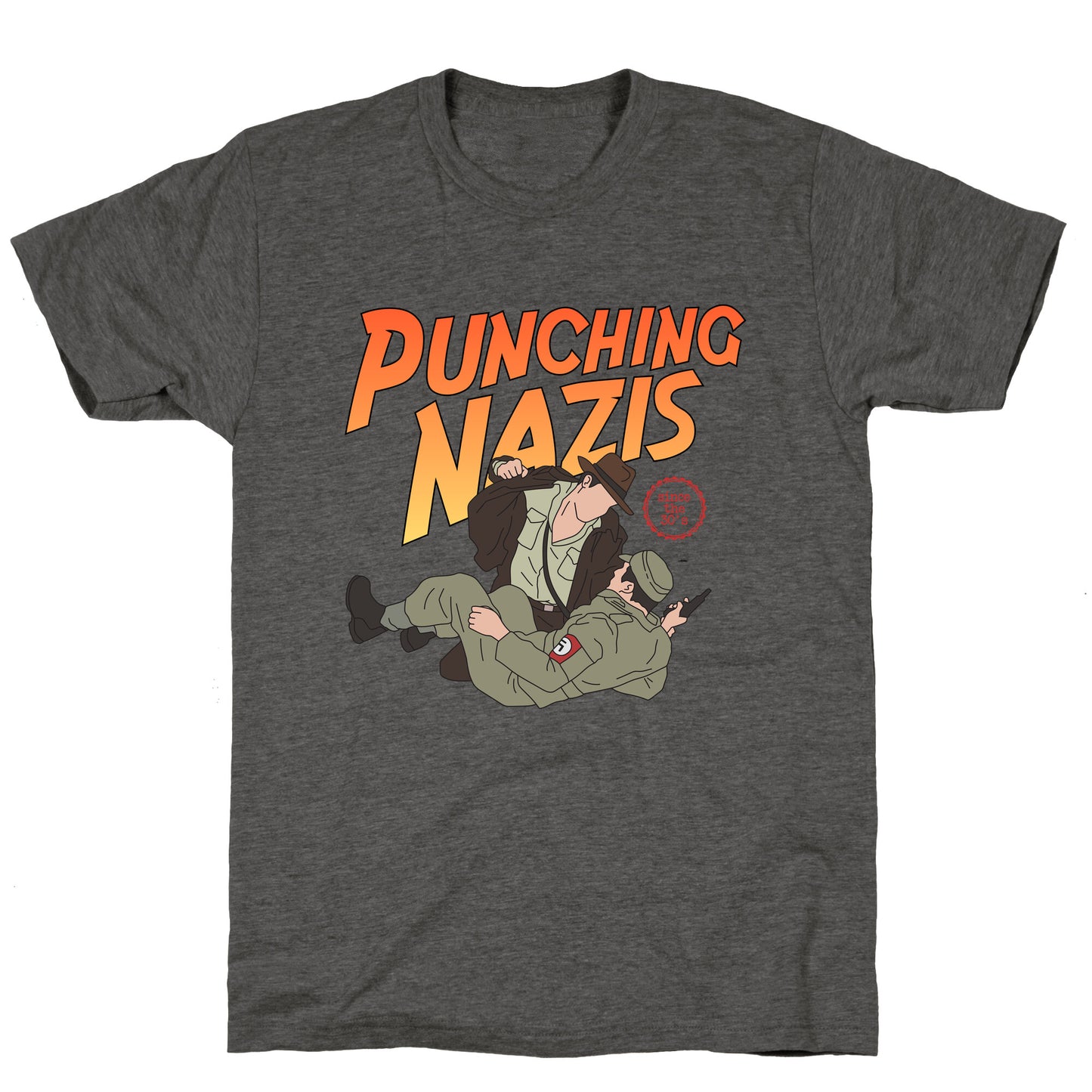 Punching Nazis Since 36 Unisex Triblend Tee