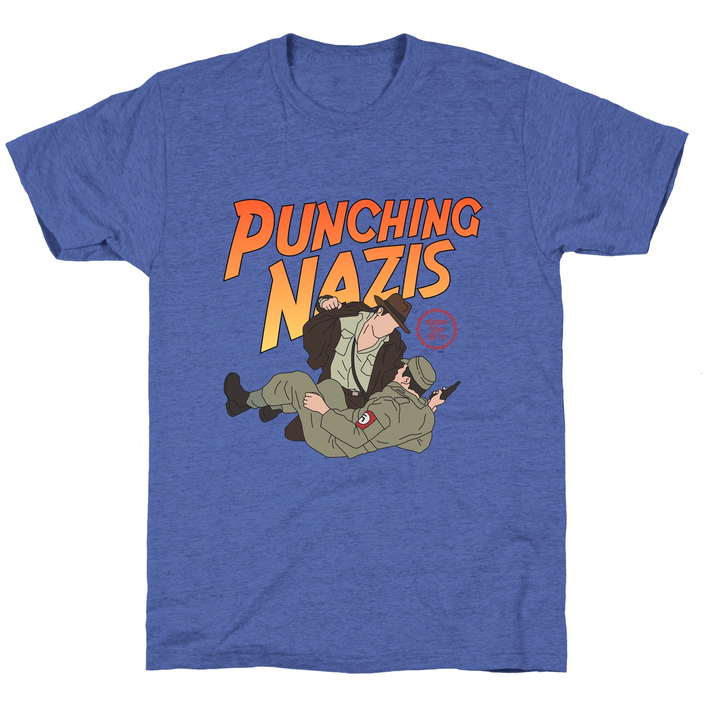 Punching Nazis Since 36 Unisex Triblend Tee
