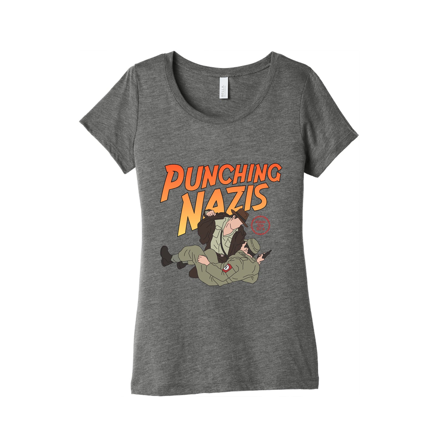 Punching Nazis Since 36 Womens Triblend Tee