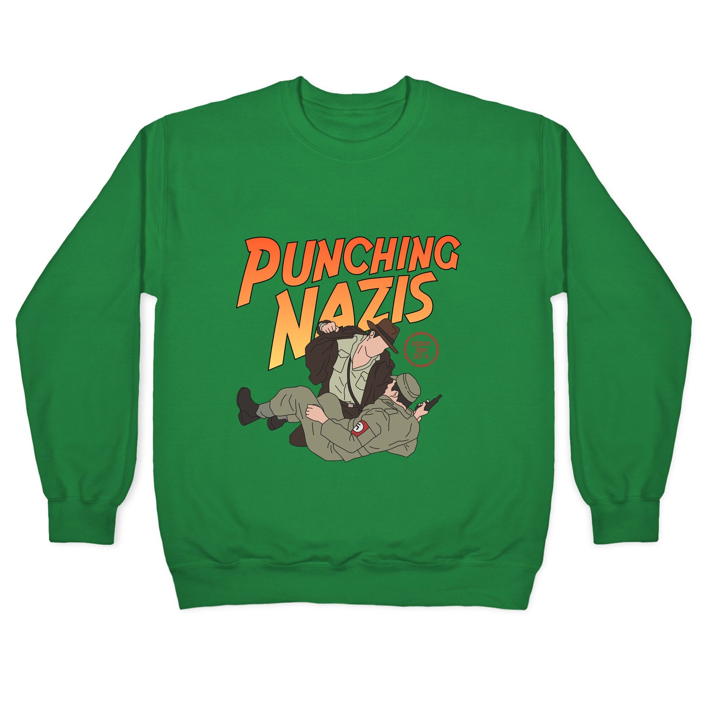 Punching Nazis Since 36 Crewneck Sweatshirt