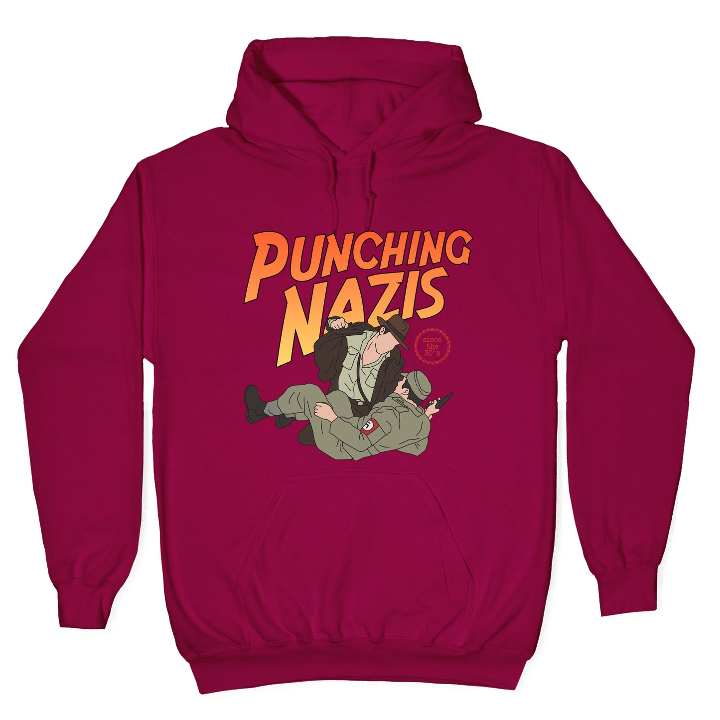 Punching Nazis Since 36 Hoodie