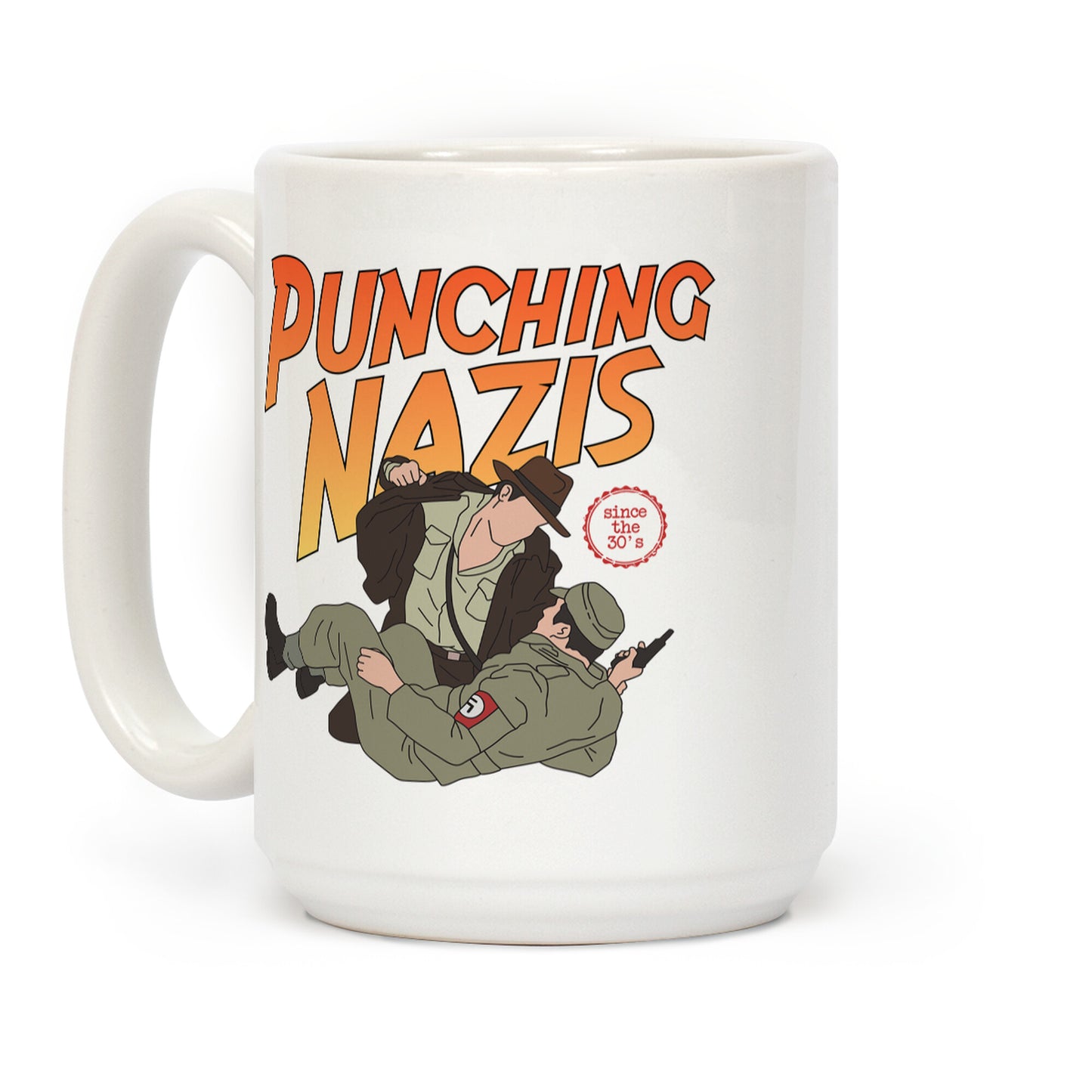 Punching Nazis Since 36 Coffee Mug
