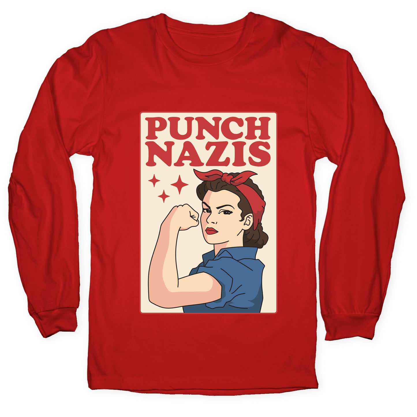 Punch Nazis Longsleeve Tee