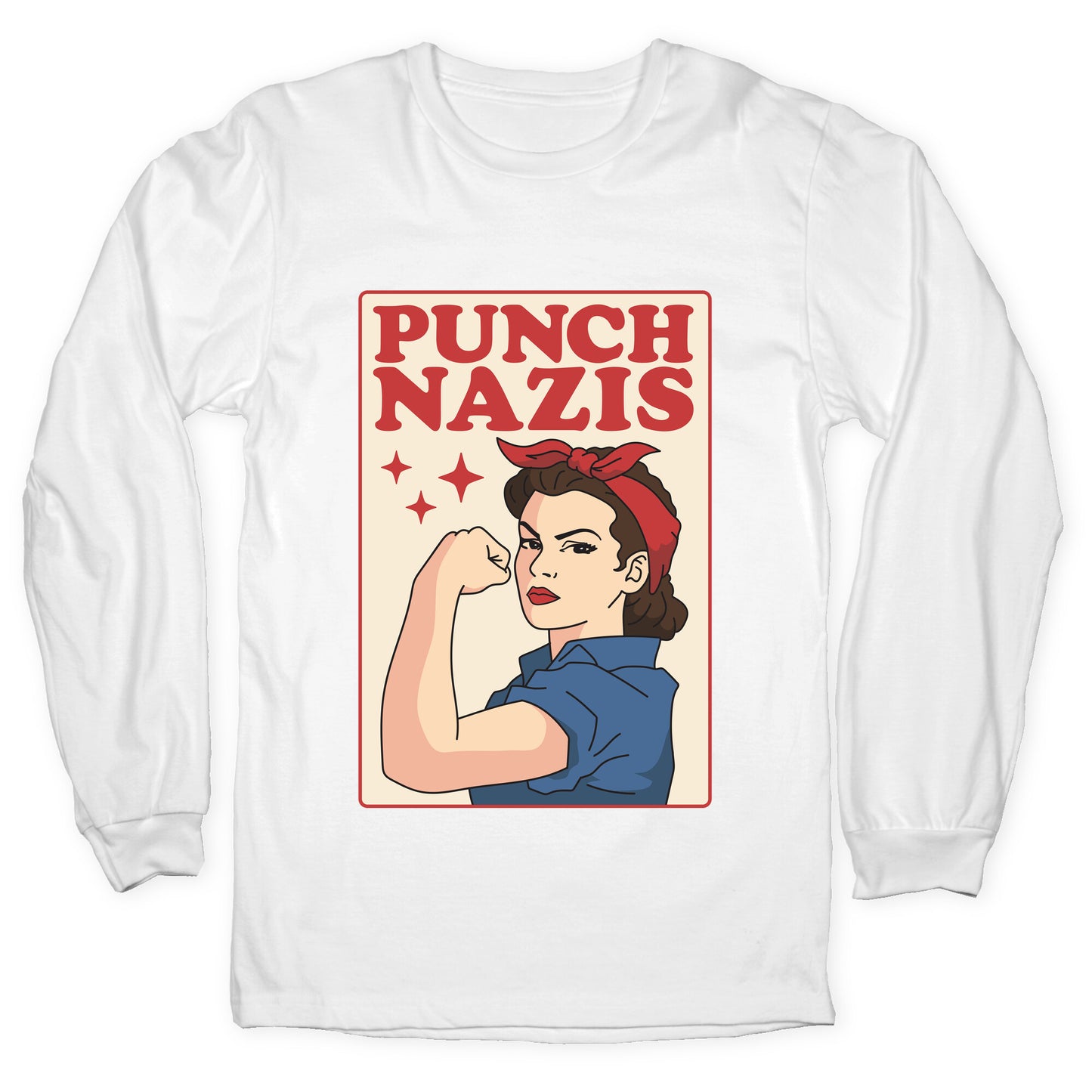 Punch Nazis Longsleeve Tee