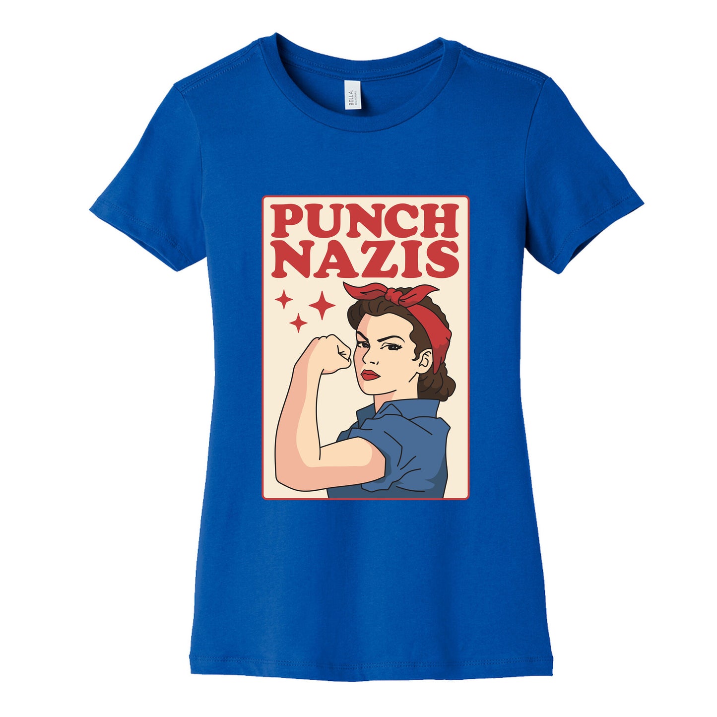 Punch Nazis Womens Cotton Tee