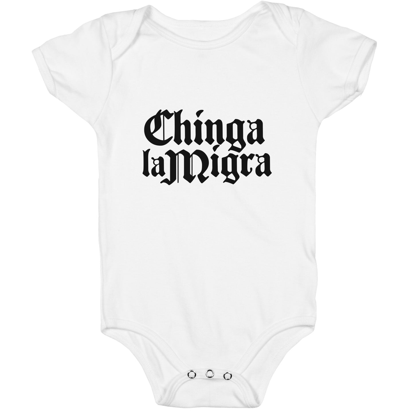 Chinga La Migra Fuck ICE Baby One-Piece