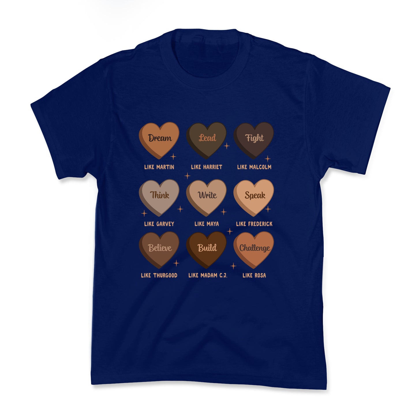Celebrating Black History Leaders Kids Tee