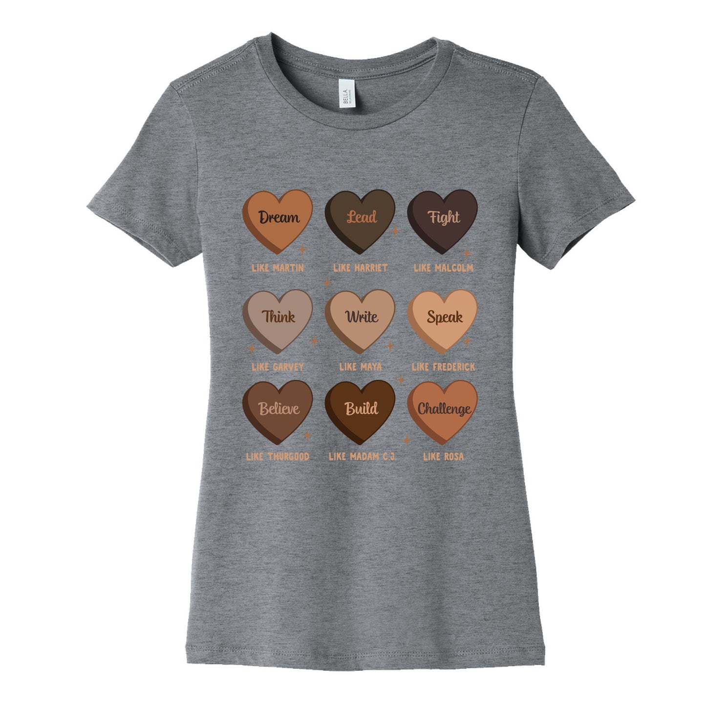 Celebrating Black History Leaders Womens Cotton Tee