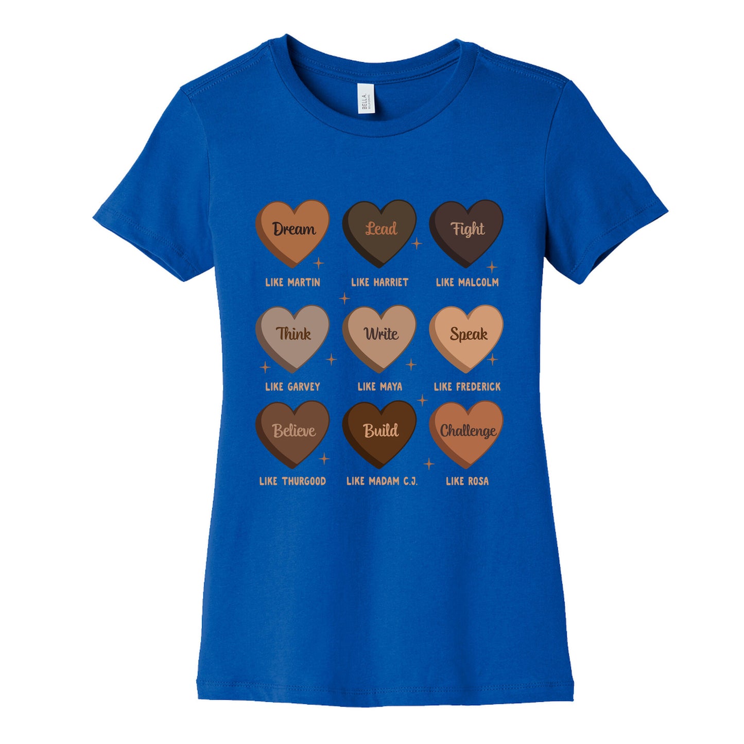 Celebrating Black History Leaders Womens Cotton Tee