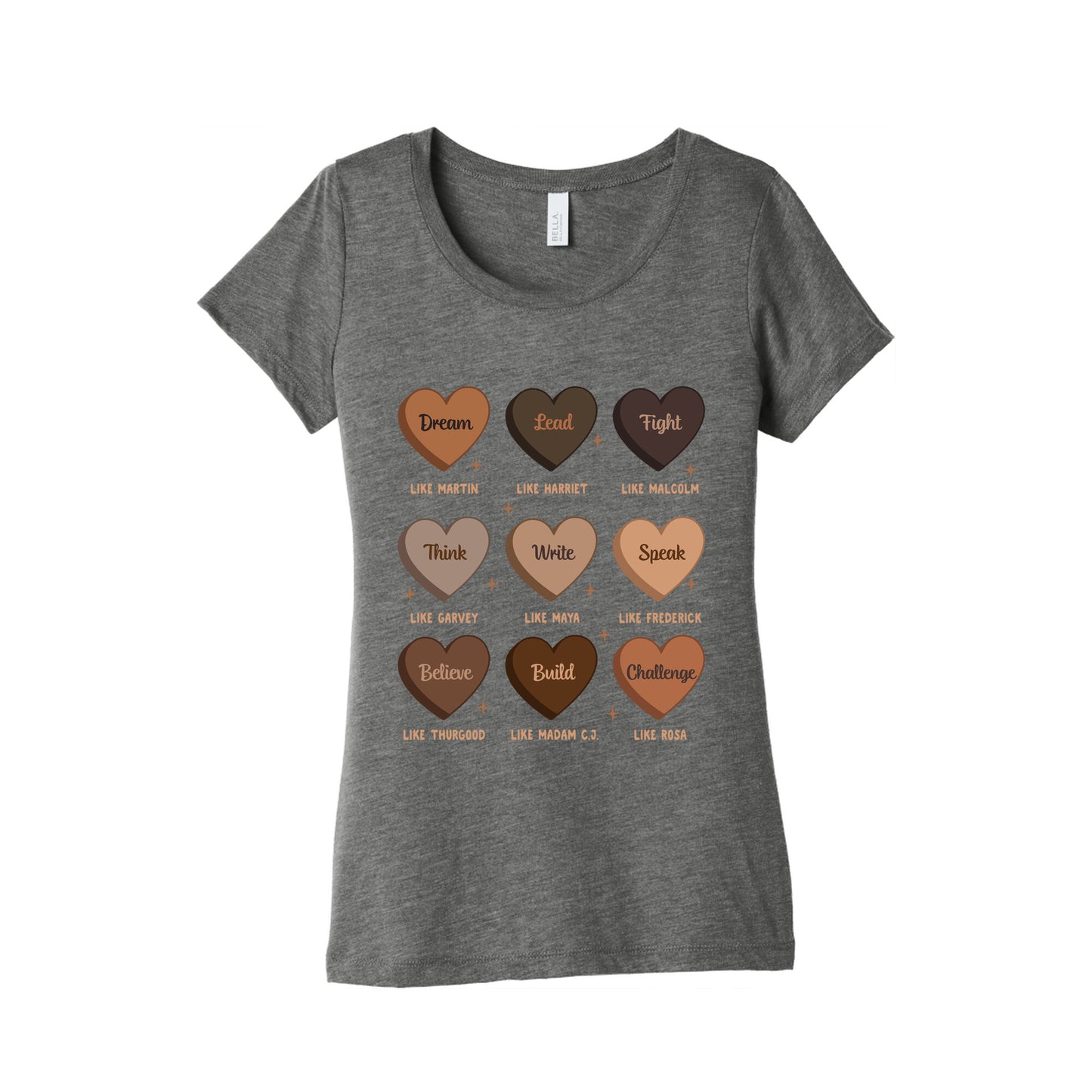 Celebrating Black History Leaders Womens Triblend Tee