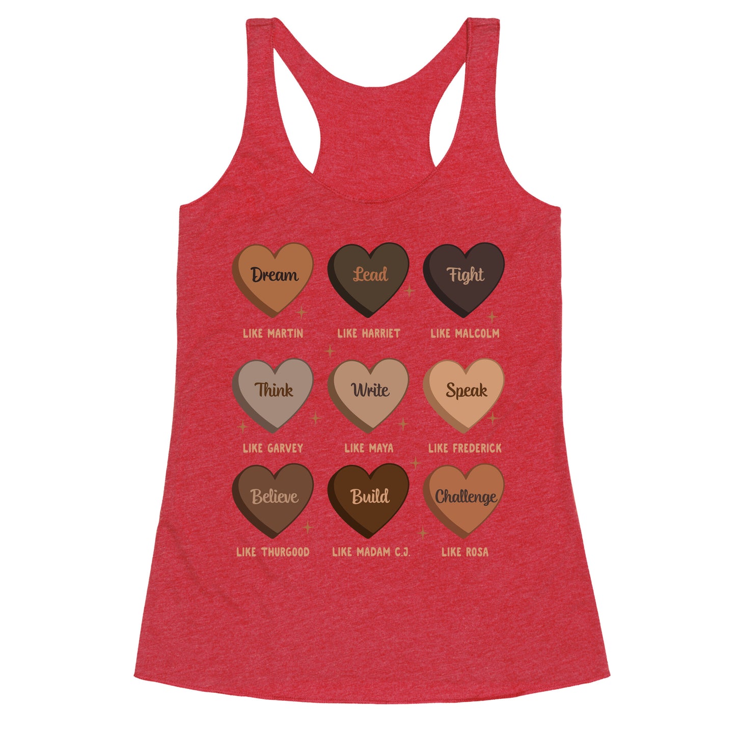 Celebrating Black History Leaders Racerback Tank
