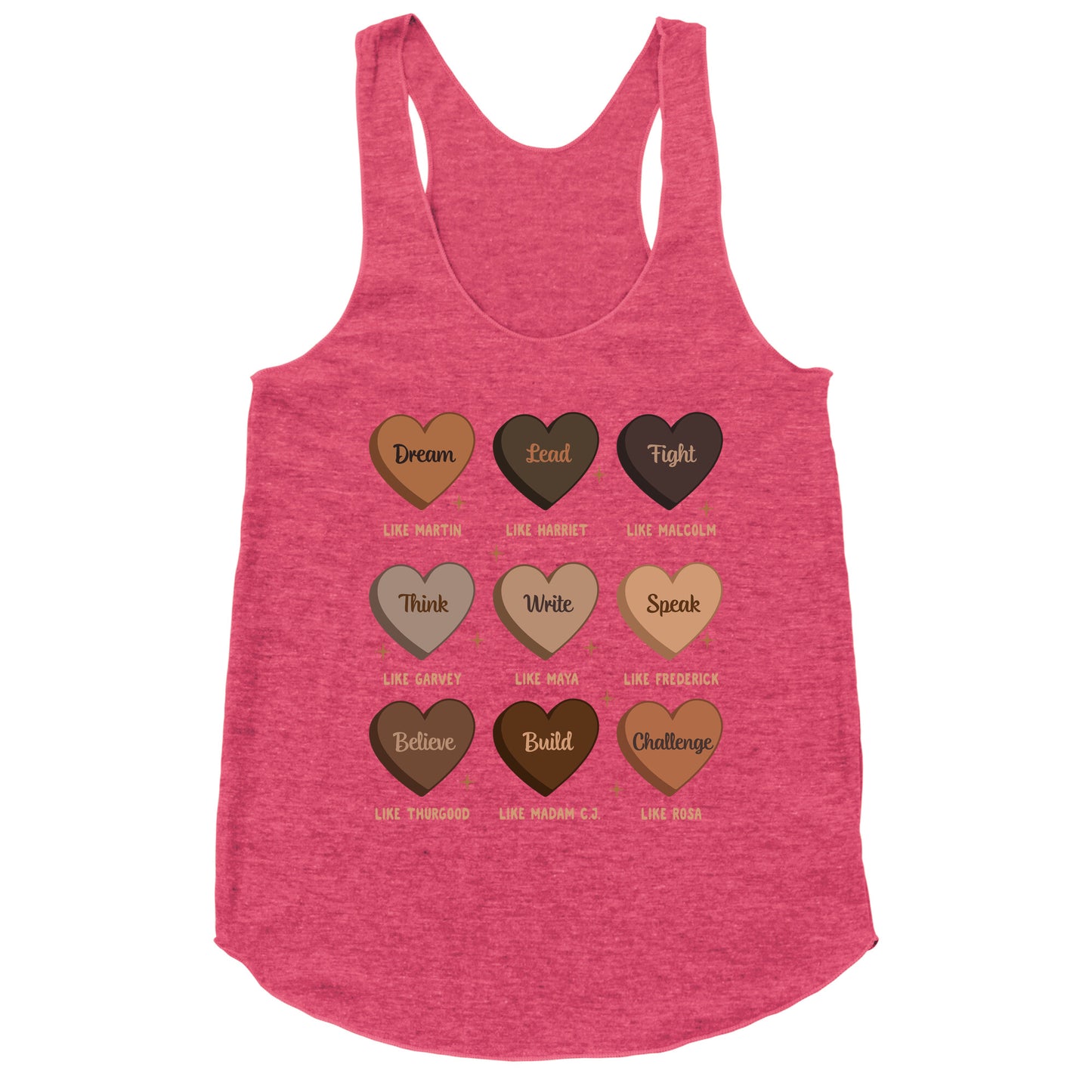 Celebrating Black History Leaders Racerback Tank