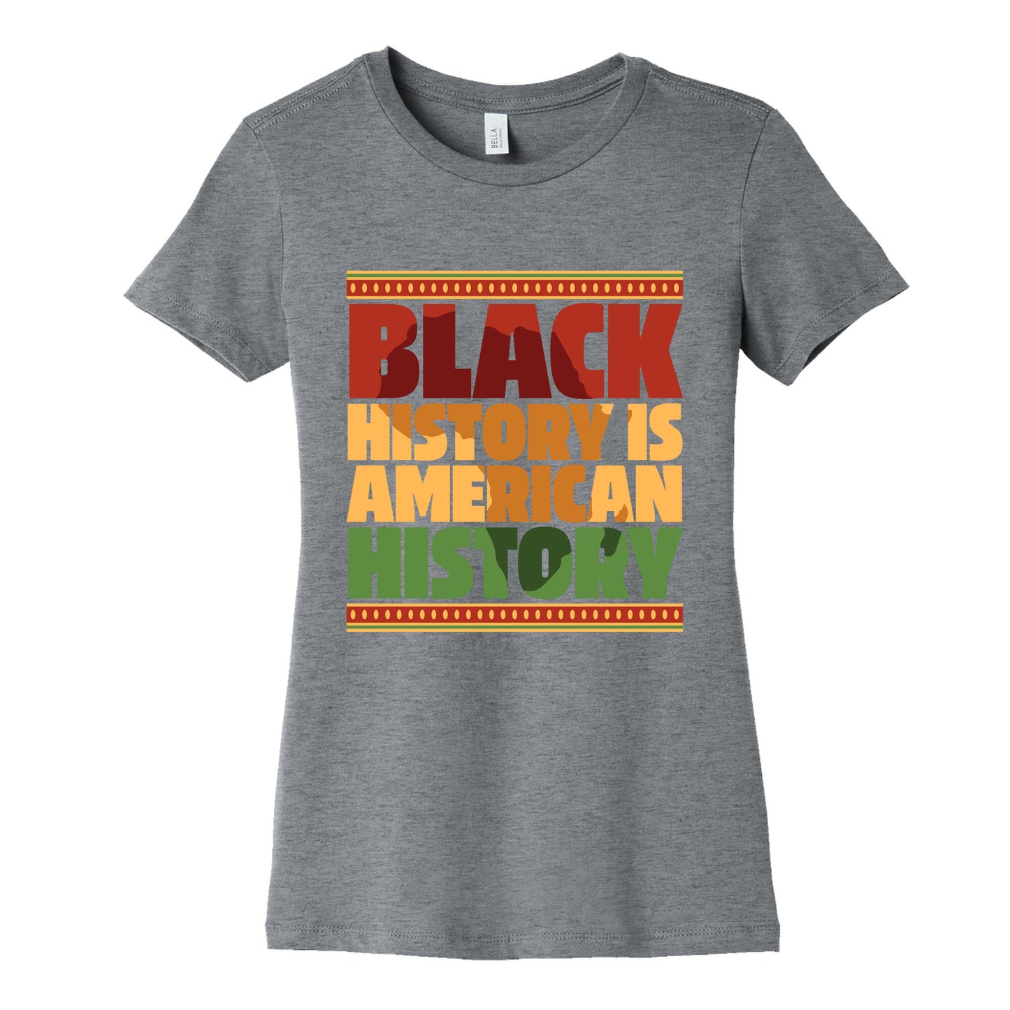Black History Is American History Womens Cotton Tee
