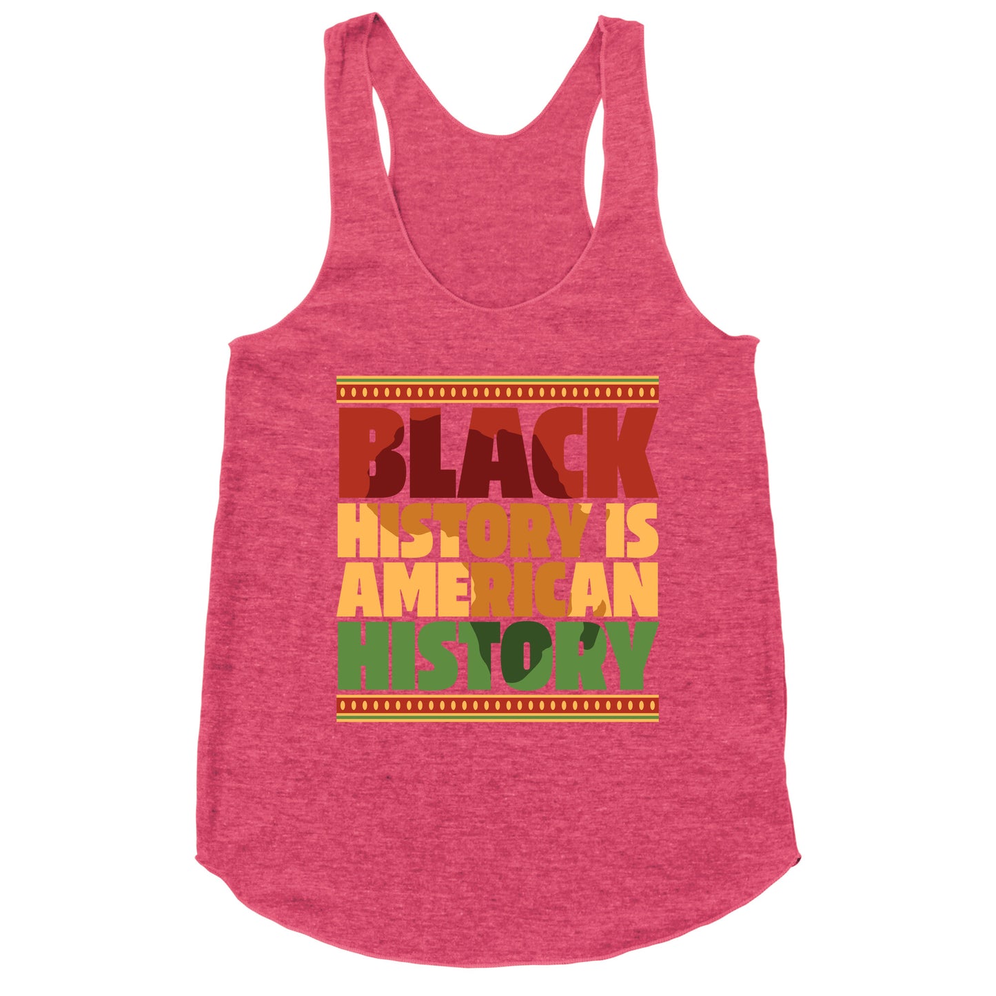 Black History Is American History Racerback Tank