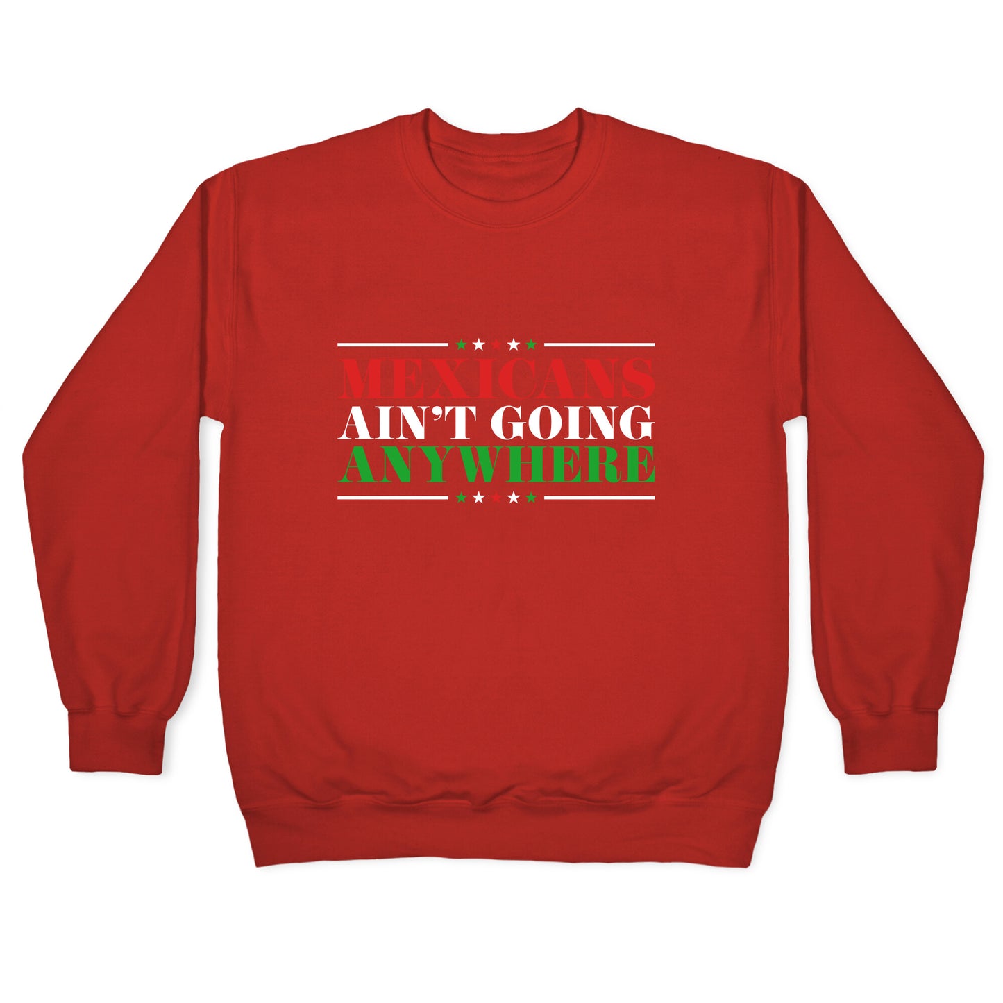 MAGA Mexicans Arent Going Anywhere Crewneck Sweatshirt