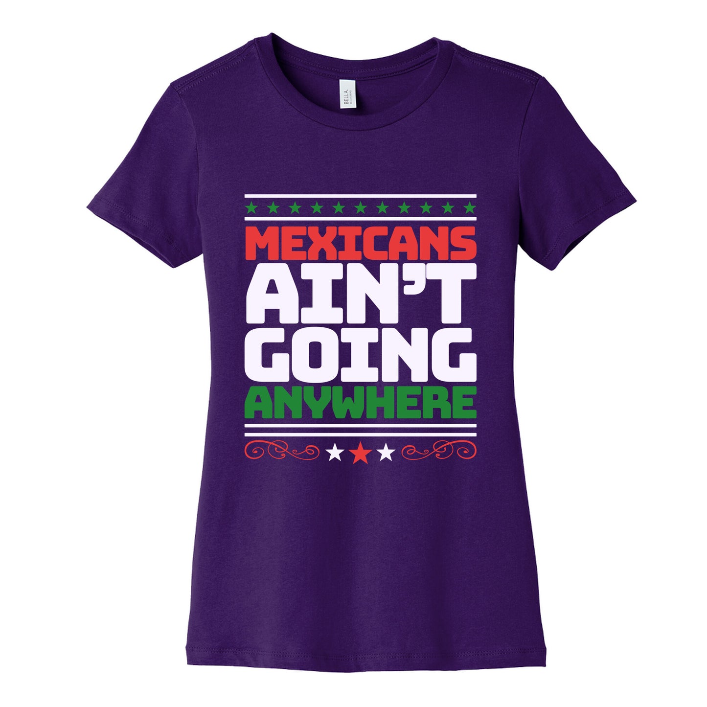Mexicans Arent Going Anywhere MAGA Womens Cotton Tee