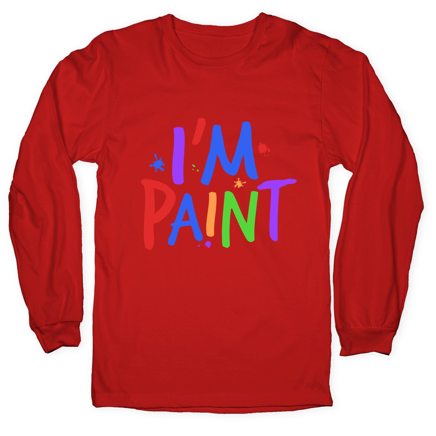 I Love To Finger Paint Couples 2 Longsleeve Tee
