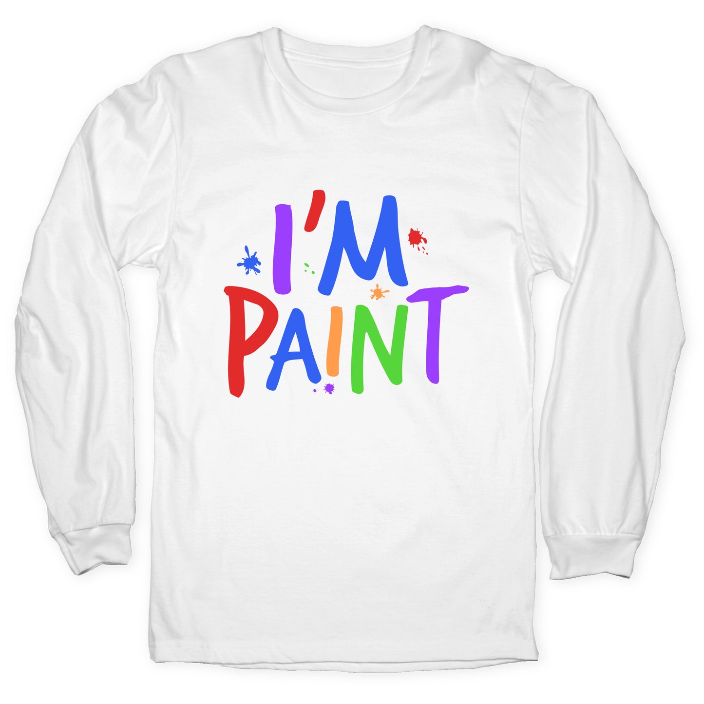 I Love To Finger Paint Couples 2 Longsleeve Tee
