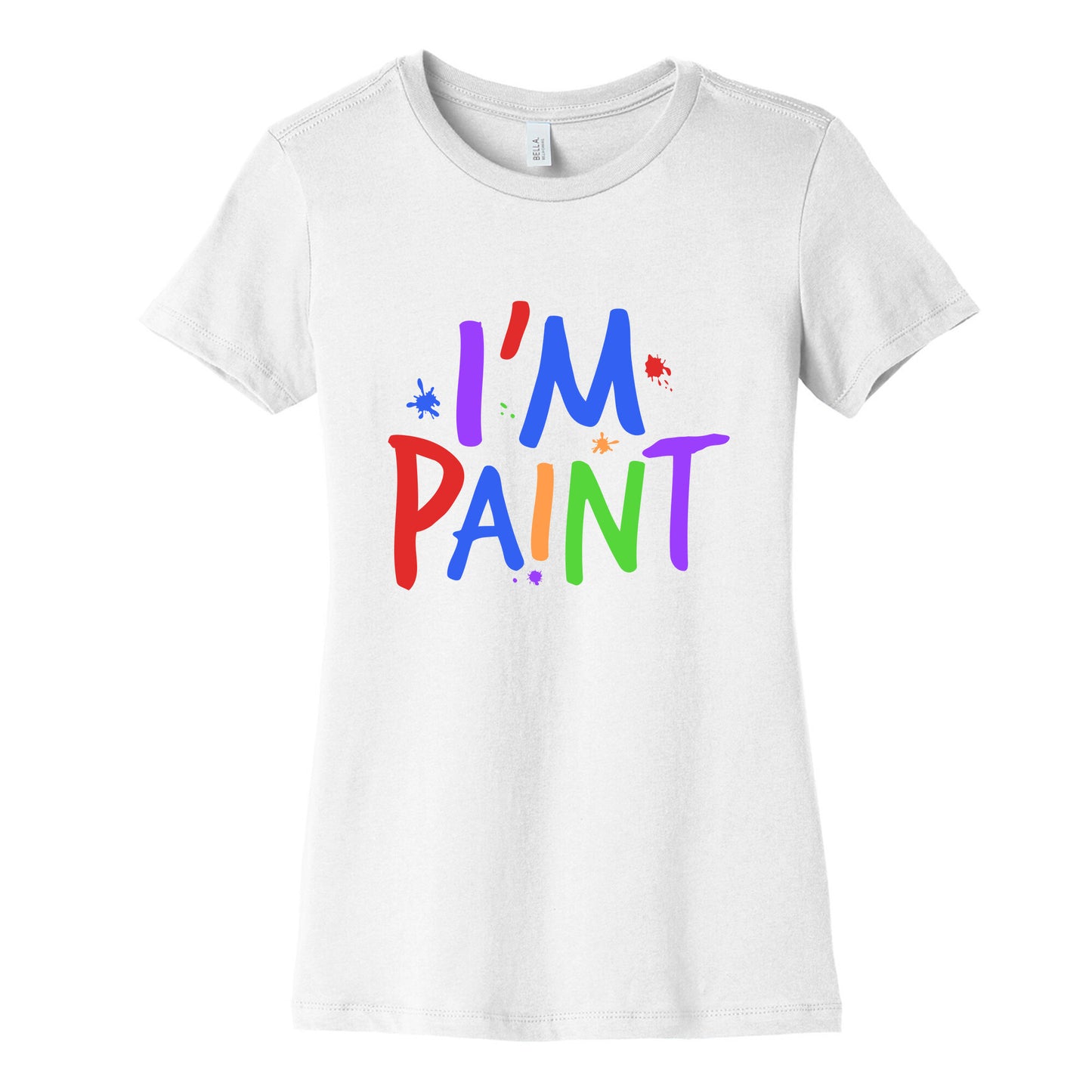 I Love To Finger Paint Couples 2 Womens Cotton Tee