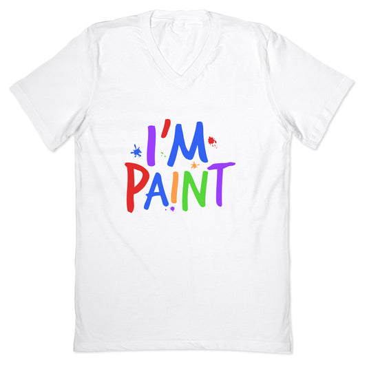 I Love To Finger Paint Couples 2 V-Neck