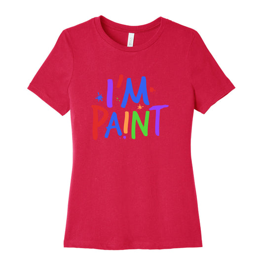 I Love To Finger Paint Couples 2 Womens Relaxed Fit Cotton Tee