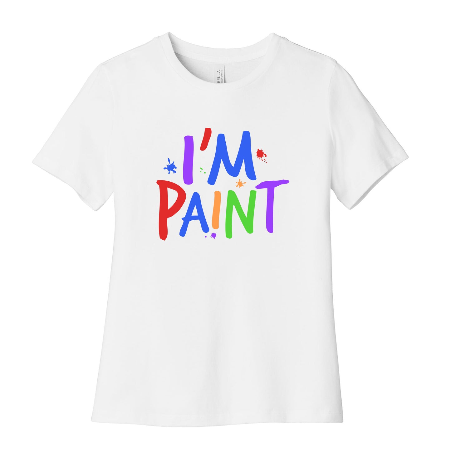 I Love To Finger Paint Couples 2 Womens Relaxed Fit Cotton Tee