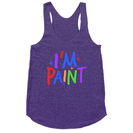 I Love To Finger Paint Couples 2 Racerback Tank