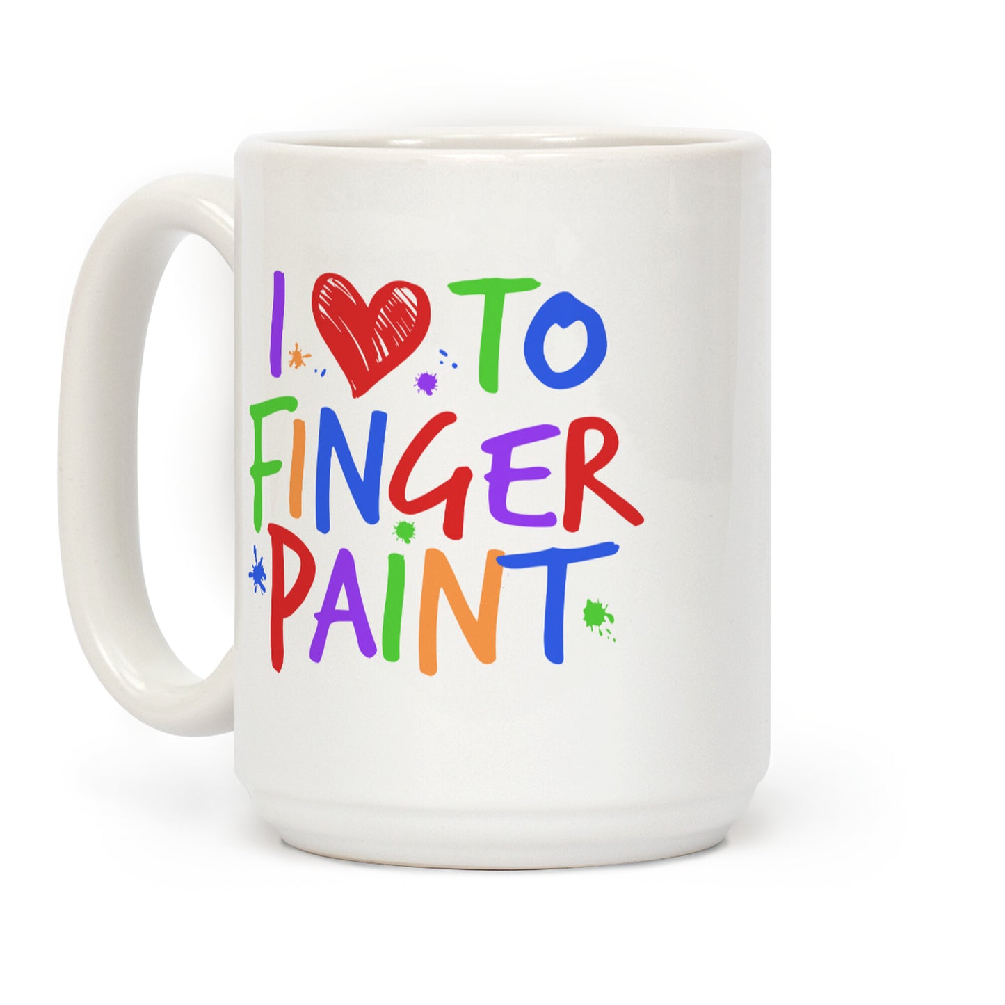 I Love To Finger Paint Couples 1 Coffee Mug