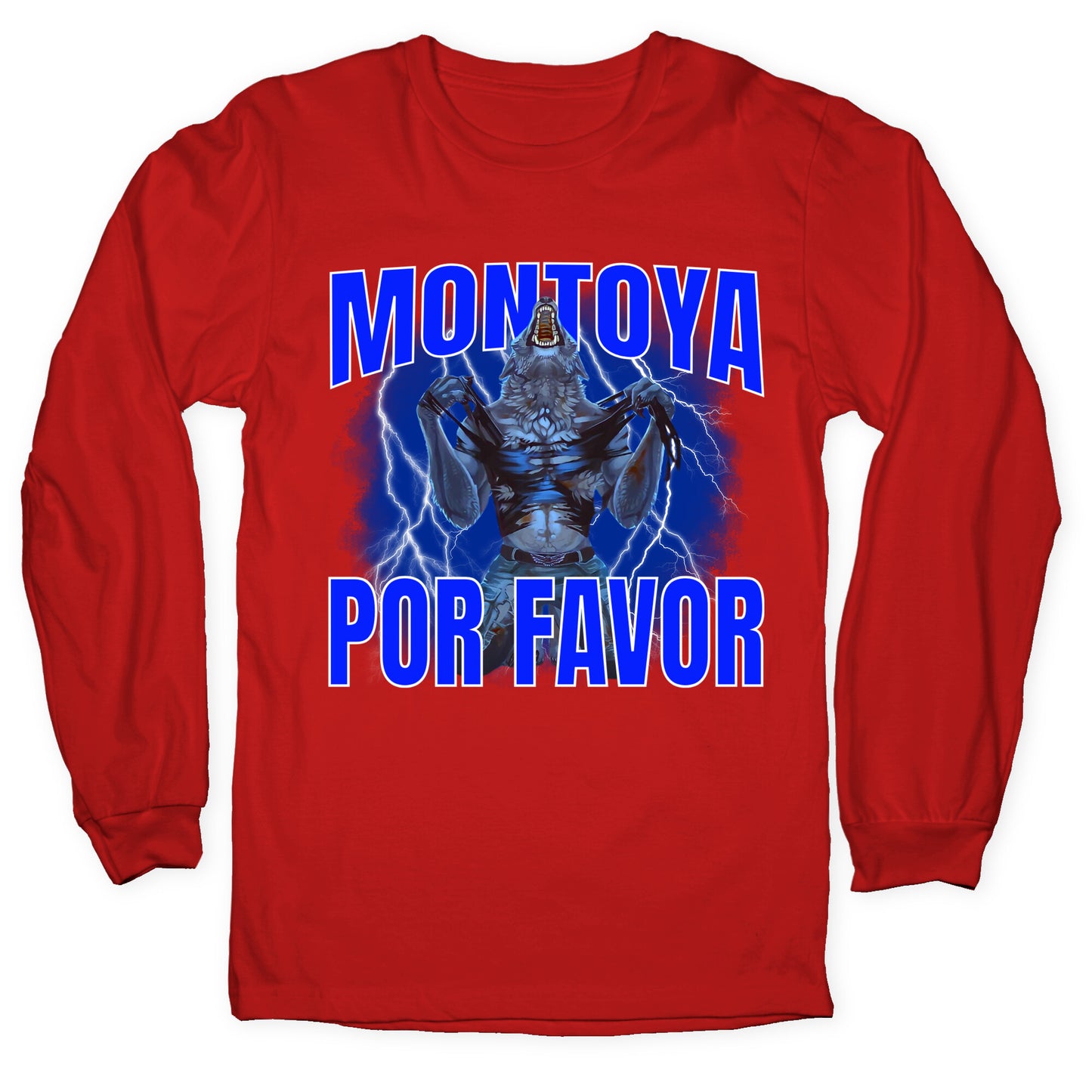 Montoya Por Favor Wolf Meme Longsleeve Tee