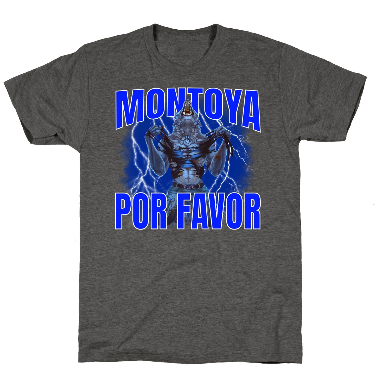 Montoya Por Favor Wolf Meme Unisex Triblend Tee
