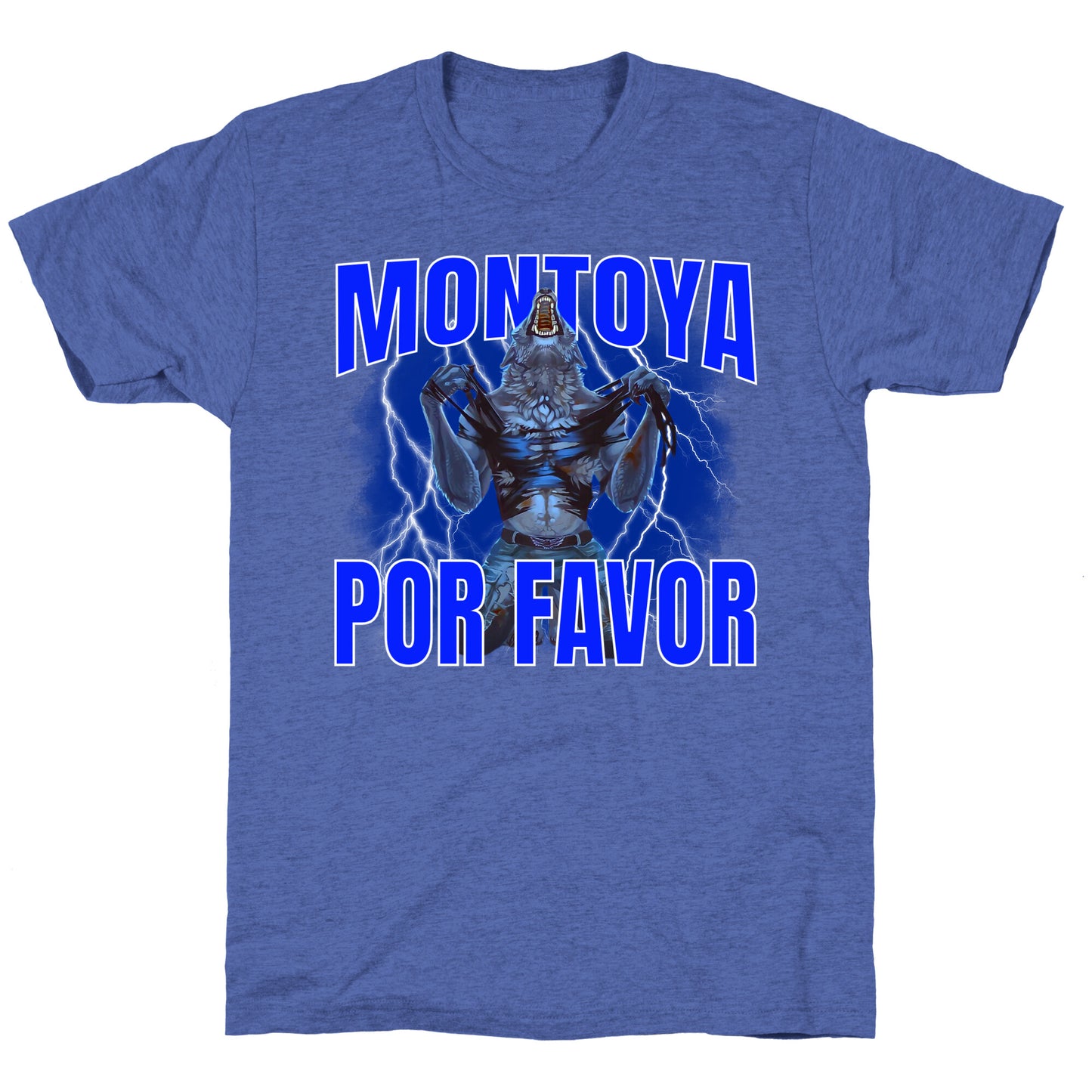 Montoya Por Favor Wolf Meme Unisex Triblend Tee