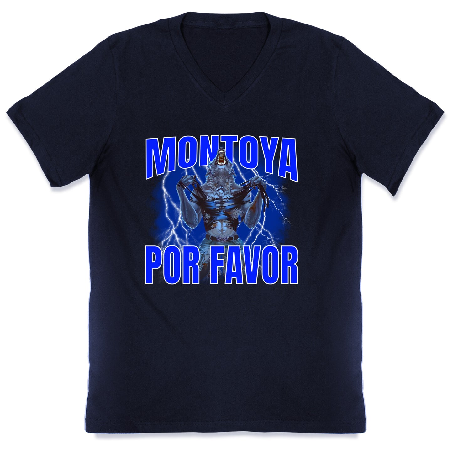 Montoya Por Favor Wolf Meme V-Neck