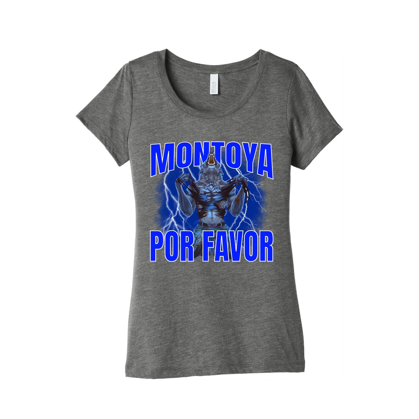 Montoya Por Favor Wolf Meme Womens Triblend Tee