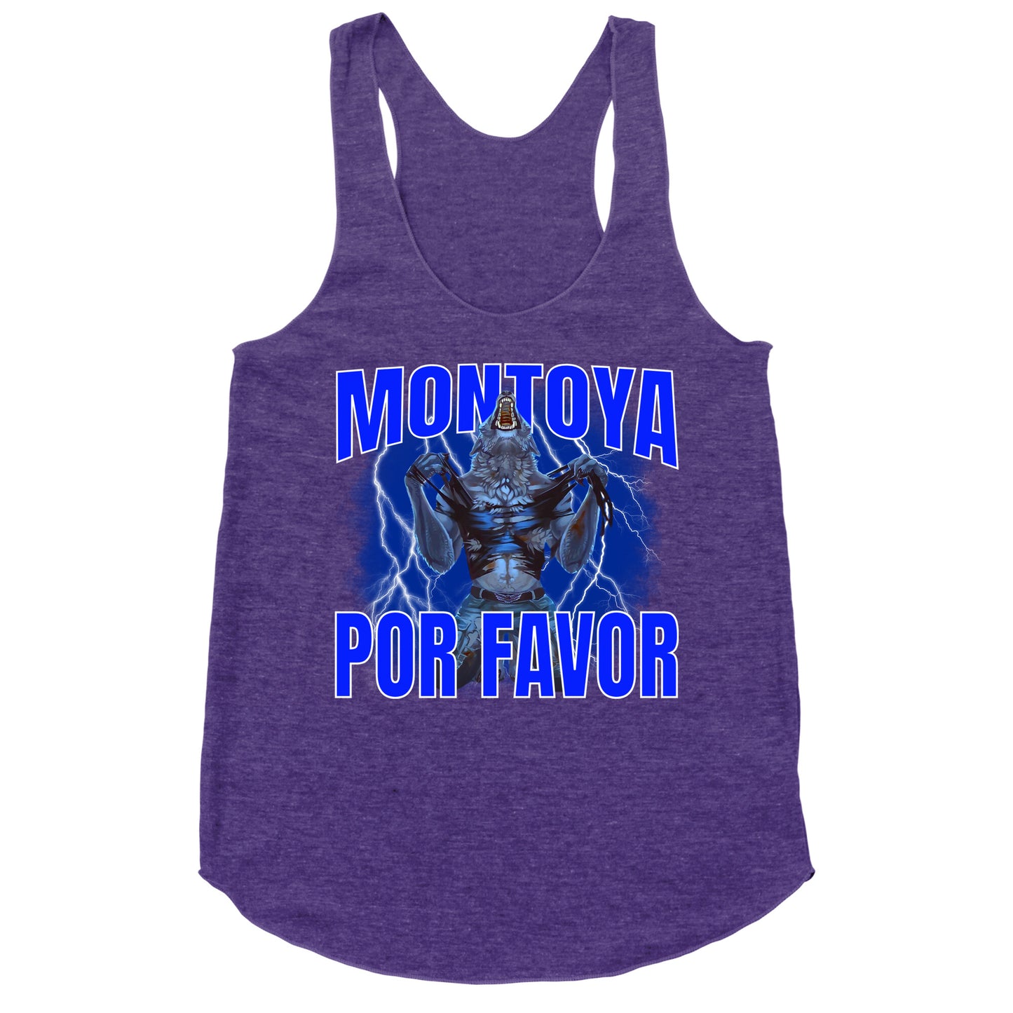 Montoya Por Favor Wolf Meme Racerback Tank